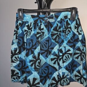 Stylish Blue and Black Patterned Men's Shorts